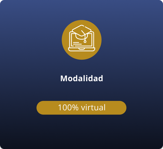 Icono de birrete académico sobre una pantalla que representa la formación online en seguridad de la información con clases virtuales, acompañamiento docente experto y aprendizaje aplicado en entornos digitales.